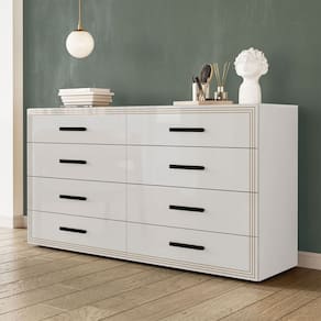 Cômoda Valência 8 Gavetas Branco - Politorno