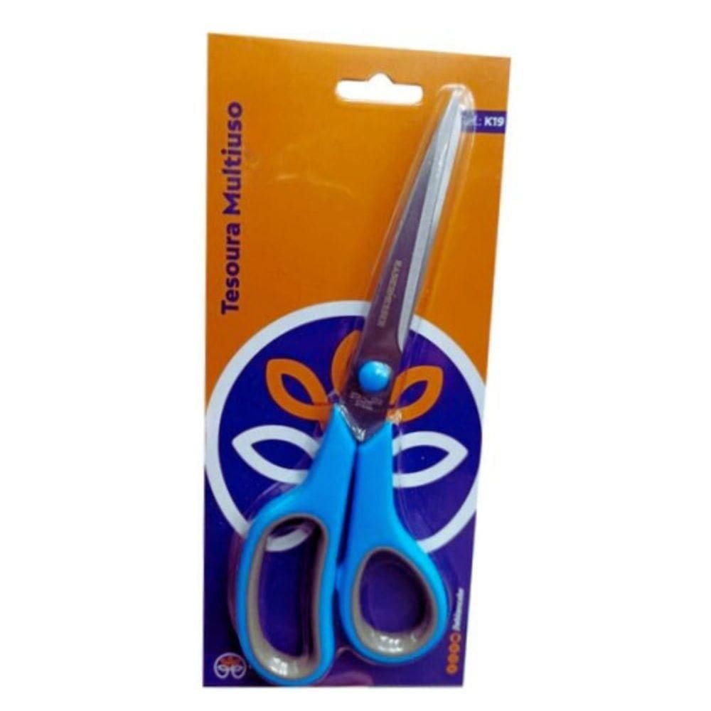 Tesoura Multiuso 21.5cm Azul Ceu - K19
