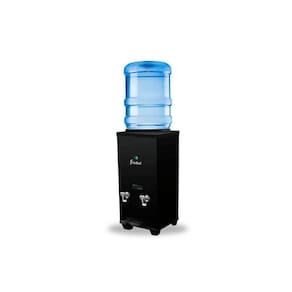 Bebedouro Industrial de Mesa Galão Frisbel 25 Litros 2 Torneiras Geladas Black - 220V