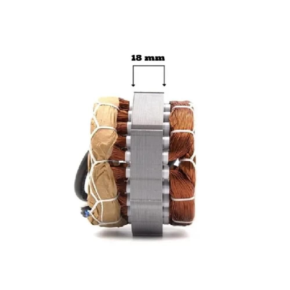 Estator Bobinado Q18mm 220v 50/60Hz Alumínio DZ