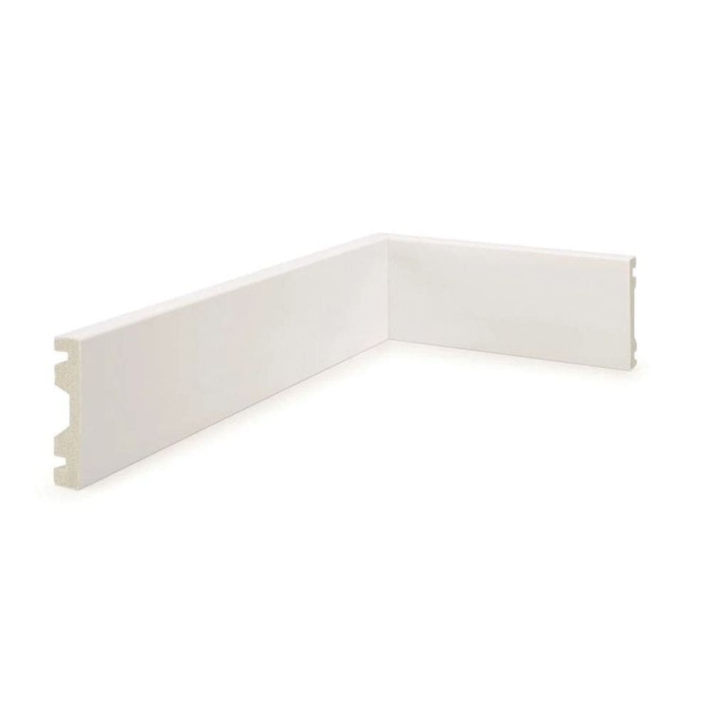 Kit Rodapé de Poliestireno 10 Barras Frisadas de 7cm x 2,40m Rende 24 Metros NFR