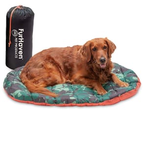 Cama para cães de viagem ao ar livre Furhaven Trail Pup para cães grandes