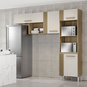 Cozinha Compacta Vitória Atacama Off White Aramóveis