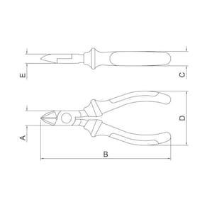 Alicate Corte Diagonal Isolado V 6" Tramontina Pro