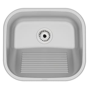 Tanque De Encaixe Tramontina Hera Compact 19 Em Aço Inox Acetinado 40x35 Cm