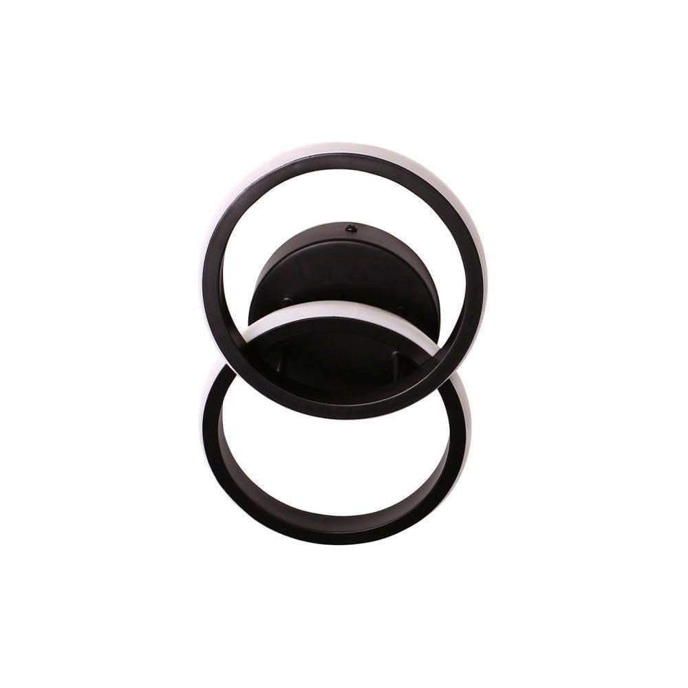 Plafon Taschibra Village Circle Led Bivolt Preto 3000k Luz Amarela 15050998