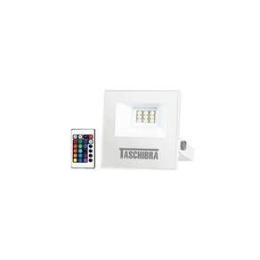Refletor Taschibra Tr Led Slim Rgb 10w Branco Bivolt Rgb 15030034-01