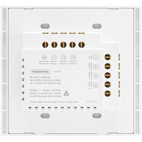 Interruptor Touch Smart 4x4 Tramontina Branco Com 6 Canais