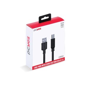 Cabo P- Impressora Usb A P- Usb B 3m - Puabm2-3
