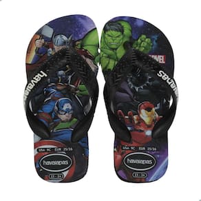 Chinelo Infantil Havaianas Kids Top Marvel Preto
