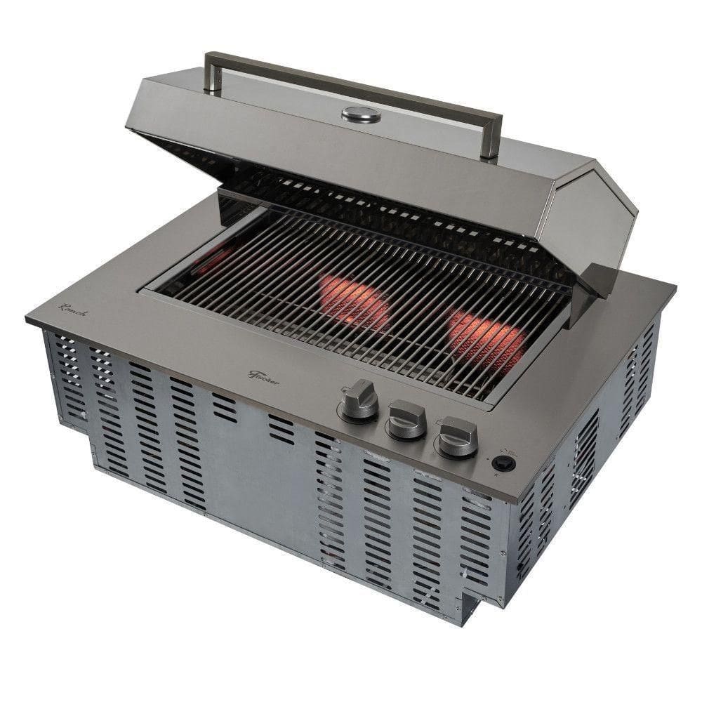 Churrasqueira Cooktop Ranch A Gás Fischer Inox Bivolt