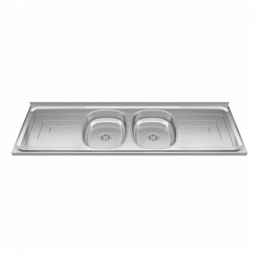 Bacia Inox Com 2 Cubas 1,60x0,53 Duranox Inox