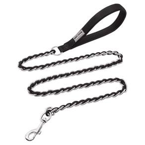 Corrente de coleira S-ETOVUS de metal à prova de mastigação para cães de médio porte
