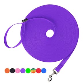 Coleira de treinamento para cães Hi Kiss Obedience Recall Nylon 30m roxa