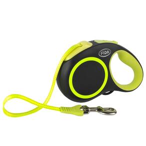 Coleira retrátil para cães Fida Reflective 5m para cães pequenos/médios