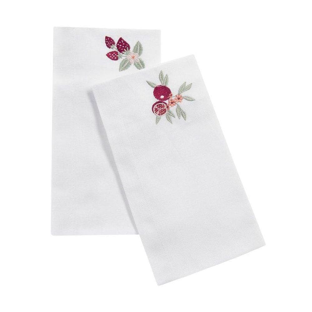 Jogo de Guardanapos Home Style Pomar bordado 45 cm x 45 cm