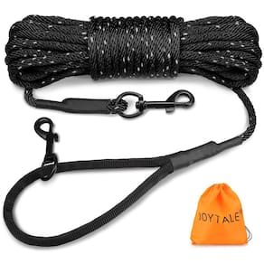 Coleira de treinamento para cães Joytale Long 9m de nylon com alça acolchoada