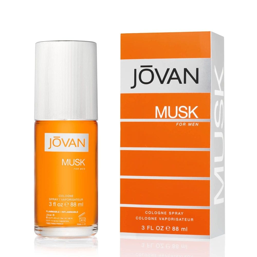 Perfume Jovan Musk Eau de Cologne 90mL para homens, fórmula vegana