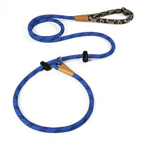 Coleira para cães Slip Lead Lynxking, reflexiva, azul pesado