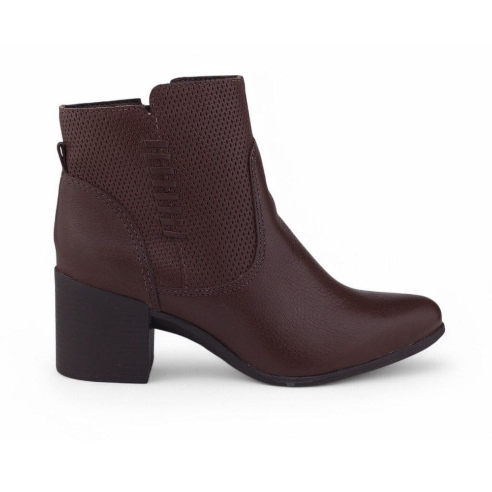 Bota Feminina Bottero 346916 Couro Cano Baixo Burnish