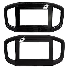 Moldura De Painel 2 Din Fiat Strada 2020 2021 Para Cd Dvd 2 Dins