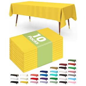 Toalha de mesa de plástico descartável Pureegg 10 Pack 137x274cm