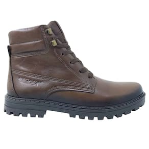 Coturno Masculino Casual em Couro Dia a Dia Pegada 181553