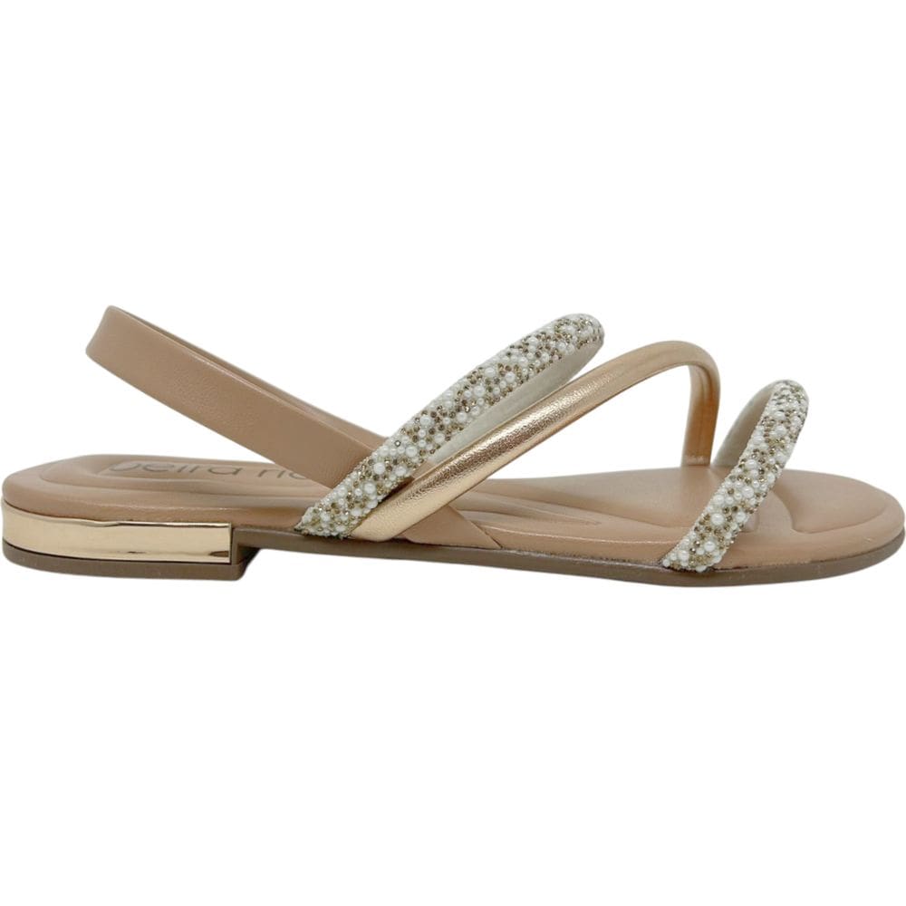 Sandália Rasteira Feminina Casual Dia a Dia Calce Fácil com Strass Conforto Beira Rio 8263.969