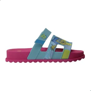Tamanco Infantil Menina Grendene Kids 23296 Disney Gla Rosa Azul Amarelo