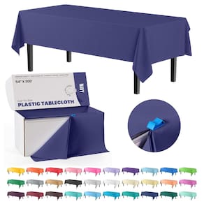 Tampa de mesa de plástico Roll Exquisite Navy 137cm x 91m