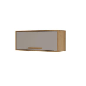 Armário Aéreo Geladeira Cozinha Flórida Salleto Cinamomo/ Off White