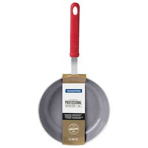 Frigideira Tramontina Profissional Em Aluminio Acabamento Externo Lixado Com Revestimento Interno Ceramico Cabo Aço Inox