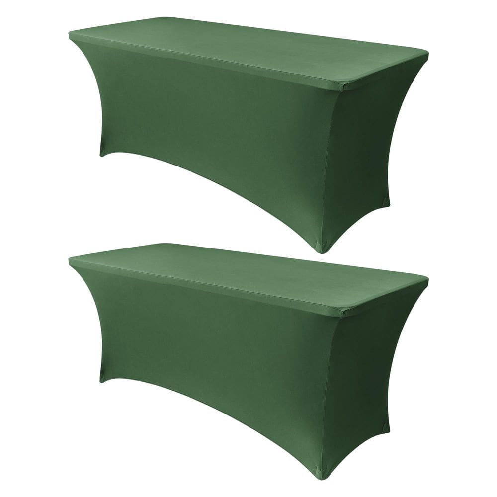 Capa de mesa Obstal Stretch Spandex 180x75x75cm Verde enegrecido