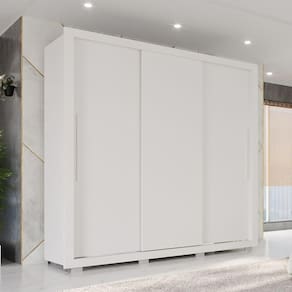 Guarda Roupa Panamá 3 Portas Sem Espelho Salleto Branco
