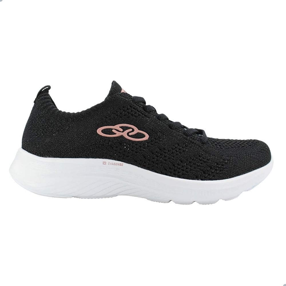 Tênis Feminino Olympikus Ultraleve 130g Preto Rose Copper