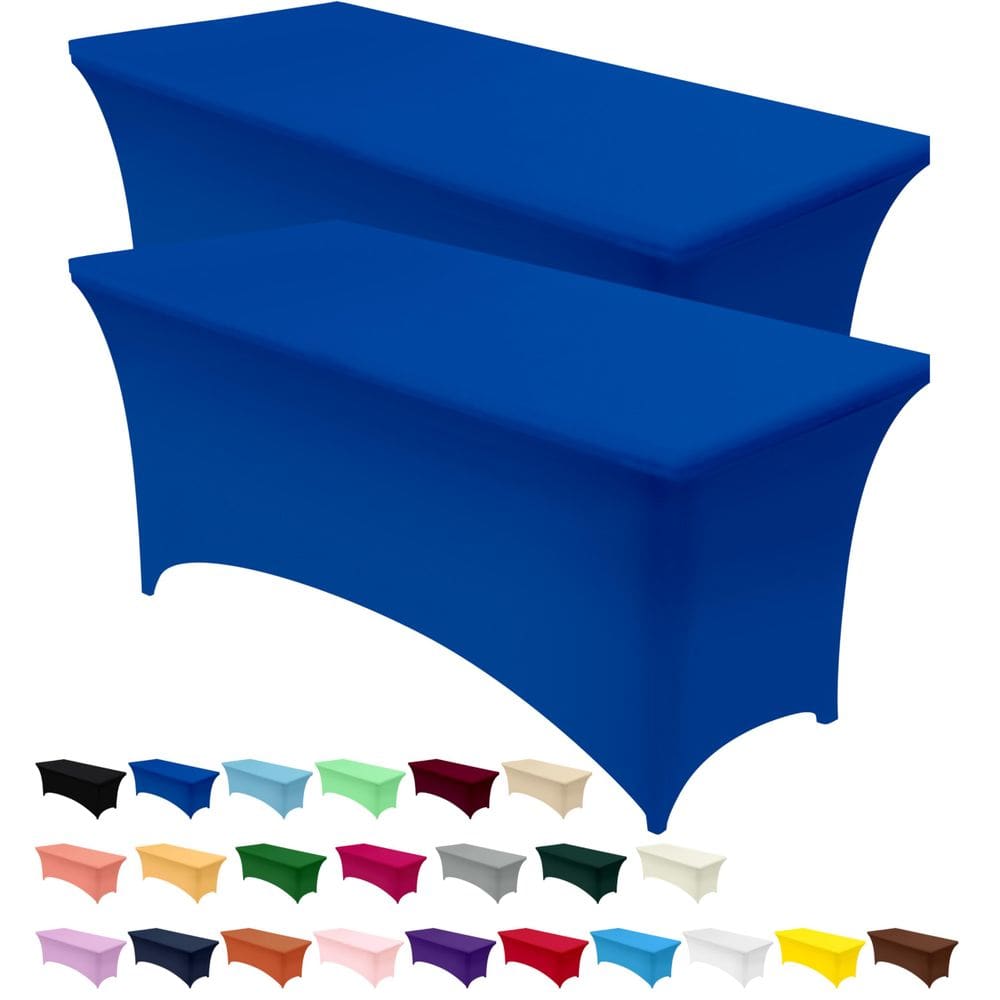 Pacote com 2 toalhas de mesa Utopia Kitchen Spandex [1,2 x 0,9 x 0,9 m, azul royal]