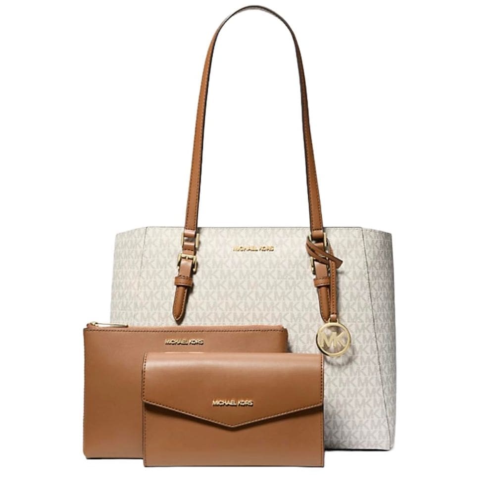 Sacola Michael Kors Charlotte com logotipo de assinatura grande