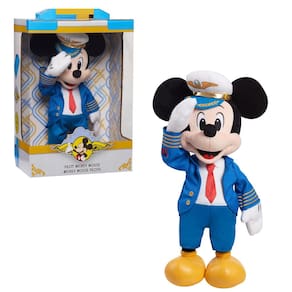 Brinquedo de pelúcia Just Play Disney Mickey Mouse Pilot 38 cm com exclusivo da Amazon