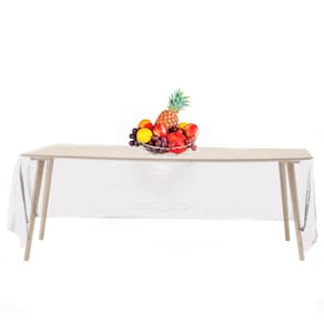 Toalha de mesa HSGUS Premium Clear Plastic, pacote com 14, 137x274cm
