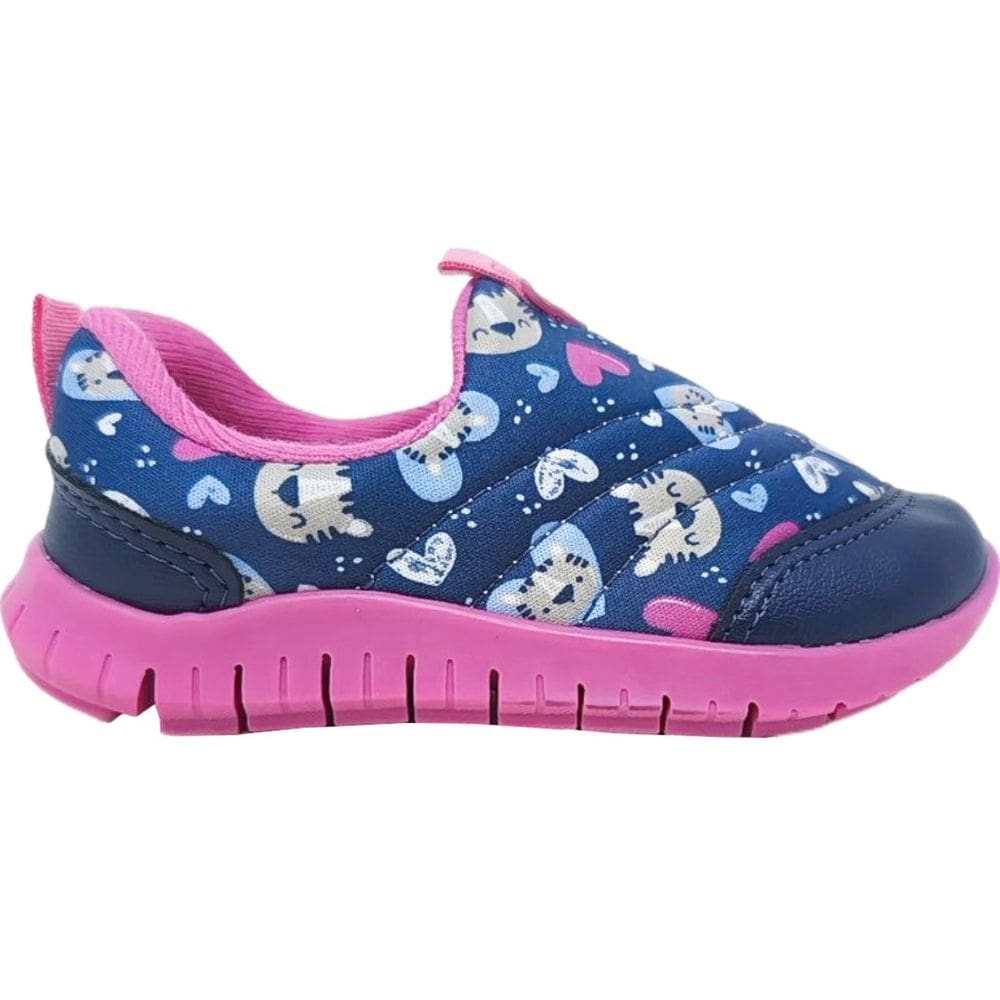 Tênis Infantil Menina Casual Dia a Dia Passeio Escola Calce Fácil Ultra Confort Molekinha 2736.100