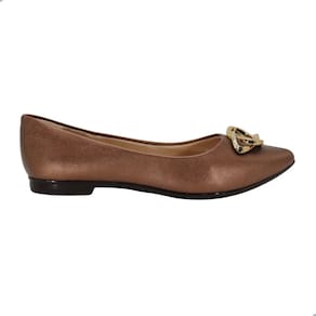 Sapatilha Feminina Lightgel Metalizado Bronze