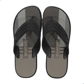 Chinelo Masculino Cartago Montreal Preto e Marrom