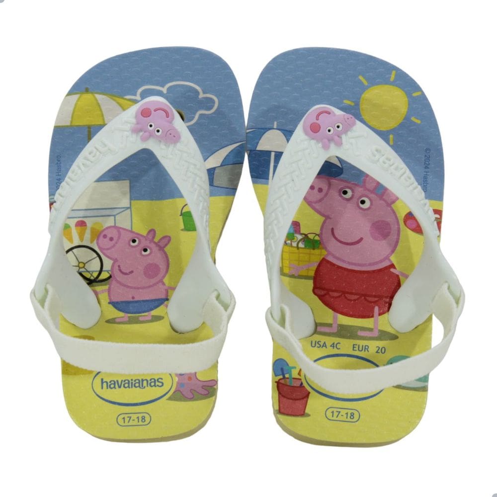 Chinelo Bebe Havaianas Baby Peppa Pig Buttercream