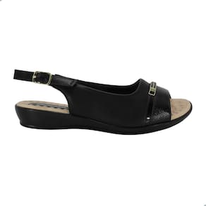 Sandália Feminina Piccadilly Slingback Preto
