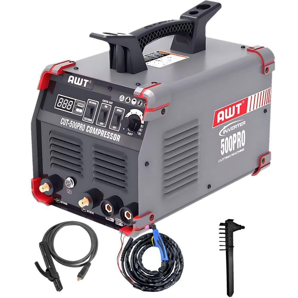 Máquina De Solda Inversora Corte Plasma Cut-500 Pro Awt Monofásica Ip21s Com Tocha De Plasma 220V