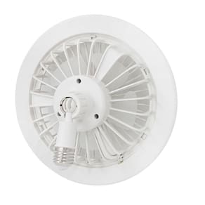 Ventilador De Teto Led Luzes Integradas Com Controle Remoto 36 Branco Bivolt