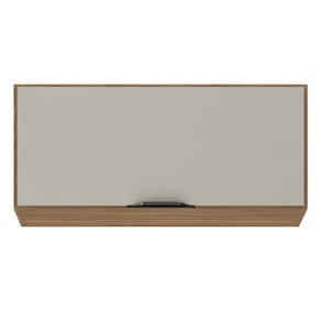 Armário Suspenso 70cm Firenze 1 Porta Basculante - Amêndola Touch/ Nude Prime TX Demóbile