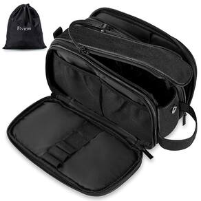 Bolsa de higiene Elviros para homens Large Travel Dopp Kit Leather