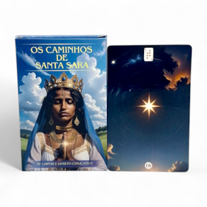 Baralho os Caminhos de Santa Sara com 36 cartas e Manual