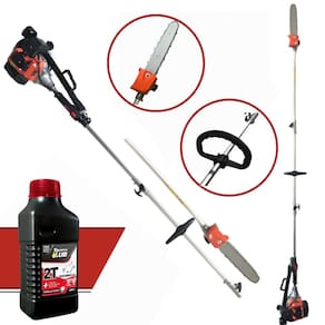 Motopodador de Galhos Altos a Gasolina Importway Iwpag2t52 de 52cc com Extensor 2,95m. Alcança Ate 4,90m por um Adulto